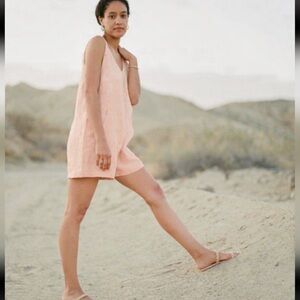 OZMA Simone Romper in Laundered Linen